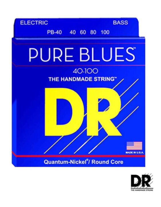 dr-strings-pb-40-สายกีตาร์เบส-4-สาย-pure-blues-quantum-nickel-bass-strings-light-40-100-made-in-u-s-a