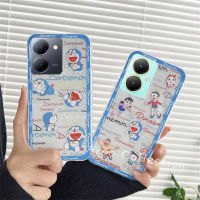 Phone Case เคส VIVOY27 VIVO Y27 Y78 Y02T Y02A Y02 4G 5G เคสลายการ์ตูนโดราเอมอนน่ารักซิลิโคนใสเคสนิ่มกันกระแทก2023