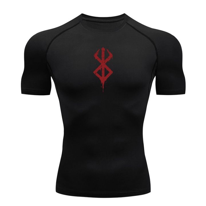 1 Anime Berserk Guts Men's Compression Shirt Fitness Sport Running ...