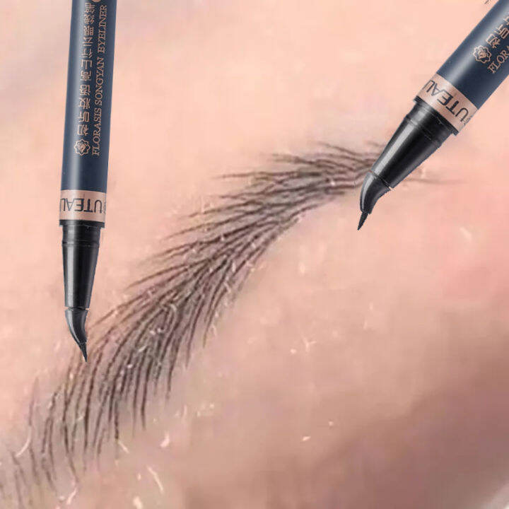 Bend Headed Tattoo Liner 48h Liquid Pen Ultra Thin Waterproof Eyeliner