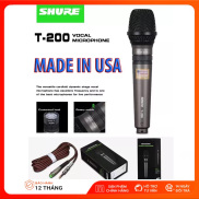 Micro Karaoke Có Dây Shure TA-200, Micro Hát Karaoke Có Dây Chống Hú
