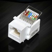 5pcs Tool-free CAT5E UTP Network Module RJ45 Connector Information Socket Computer Outlet Cable Adapter Jack FOR AMP