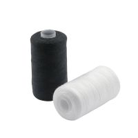 10 Pieces Sewing Threads 500M Hand Embroidery Thread Black and White Sewing Thread Durable Suitable for Manual Machines Things