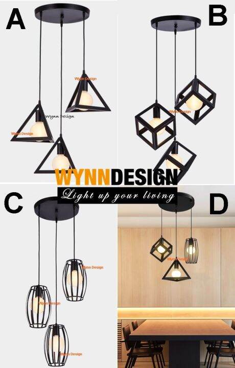 Wynn Design Nordic Style Round Based Modern Light Vintage Ceiling ...