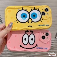 xinhuilinmeimaoyiyou เคสโทรศัพท์มือถือ ซิลิโคนนิ่ม กันกระแทก ลายการ์ตูน Spongebob Oval สําหรับ iPhone15 14 13 12 X Xr Xs 8 7 6 2020