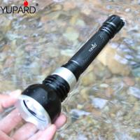 ไฟฉายดำน้ำลึกของ YUPARD XM-L2 T6 Led แผ่นเรืองแสงกันน้ำ18650แสงขาวเหลืองแบตเตอรี่แบบชาร์จไฟได้ (รวมที่ชาร์จแบตเตอรี่18650)