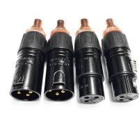 Neutrik XLR to RCA Female อะแดปเตอร์ซ็อกเก็ตชุบ ปลั๊ก RCA สีแดง สําหรับเชื่อมต่อเสียง HIFI 4 ชิ้น