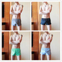 20214pcslot 100cotton Sleep Boxer Mens Open Front Underwear with Pockets Underpants Male Panties for Man Shorts Bottoms