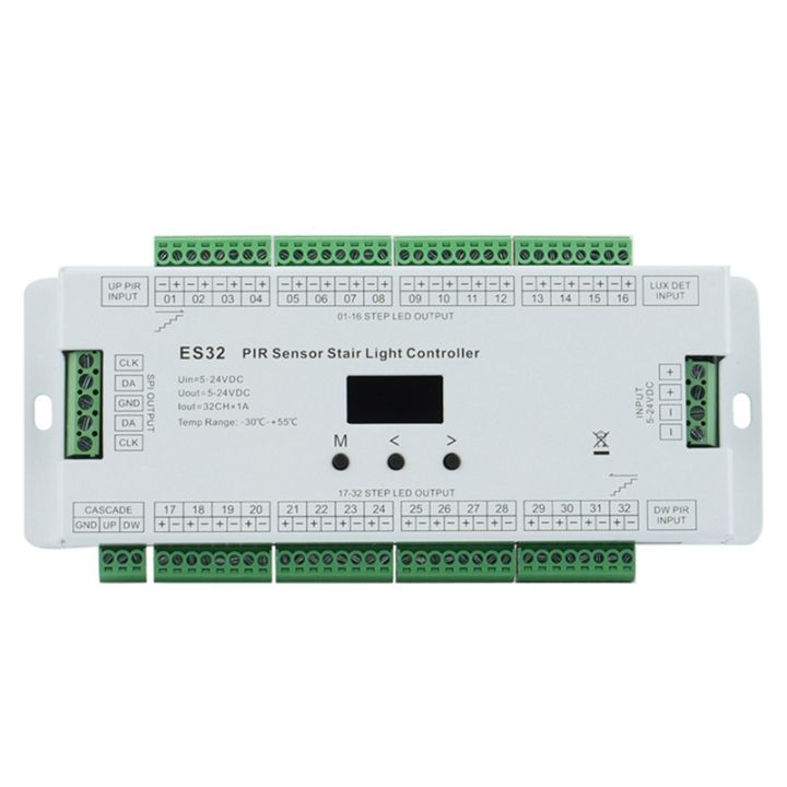32ch-es32-pir-sensor-stair-light-controller-human-body-infrared-inductive-switch-stair-lamp-control-for-single-color