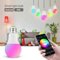 【⊕Good quality⊕】 mian885 หลอดไฟไฟ Wifi อัจฉริยะ4.5W/7W Rgb โคมไฟหลอดไฟมหัศจรรย์ Wake-Up ใช้ได้กับ Alexa และ Google Assistant