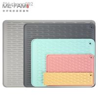 Silicone Draining Mat Dish Bowl Cup Drying Pad Anti-hot Anti-slip Trivet Stockpot Mat Kitchen Counter Sink Mats Placemat Coaster