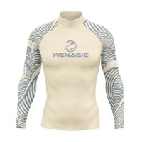 Rashguard for Men Surfing Clothes Swimsuit Rash guard Surf Wear Uv Protection Water Sport Long Sleeve T-shirt Swimwear Suit