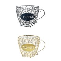 Coffee Capsule Universal Storage Basket Coffee Cup Basket Coffee Pod Organizer Holder Black for Home Cafe Hotel