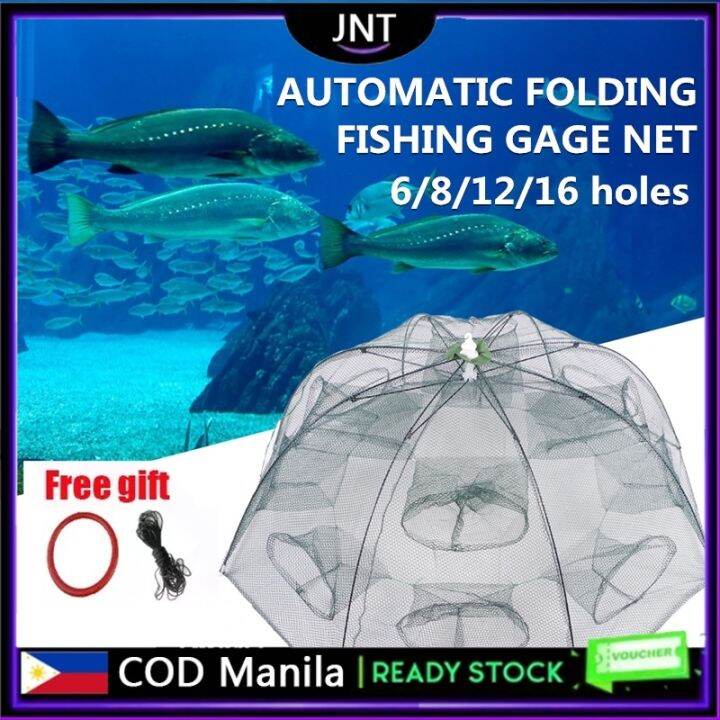 Brand New ☃ Automatic Fishing Net Portable Folding Umbrella Trap Tra
