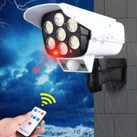 Solar Led Light Outdoor Motion Sensor Solar Light Street Spotlight Security Simulation Fake Dummy Camera Solar Lamp Garden