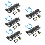 PCIE Riser 1X to 16X Graphic Extension Card with Temperature Sensor and