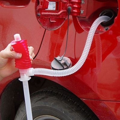 กาลักน้ำสำหรับรถยนต์รถมอเตอร์ไซค์แบบใช้มือเปลี่ยนถ่ายแก๊สของเหลวสายดูดน้ำ/น้ำมันด้วยมือใช้น้ำมันน้ำปั๊มแบบใช้มือได้