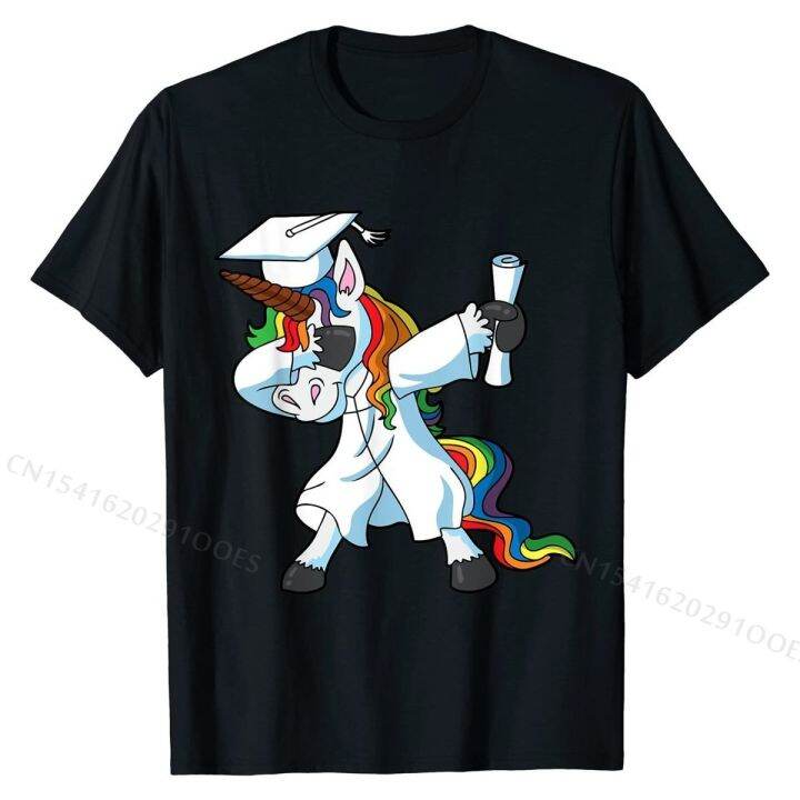 dabbing-unicorn-t-shirt-graduation-2019-shirt-gift-tops-t-shirt-cotton-young-t-shirt-oversized