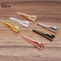 BoYuTe (10 Pieces/Lot) 55x5MM Metal Brass Plain Tie Clip Classic Style 6 Colors Plated Men 39;s Tie Clips