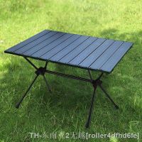 hyfvbu❇  Aluminum Alloy Camping Folding Table Outdoor Tables Retractable Pliante