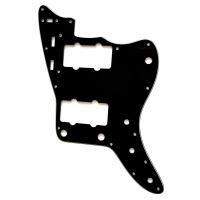 【Best-Selling】 Al-Kitaab Pleroo Custom Guitar Parts-สำหรับการเปลี่ยน Pickguard กีตาร์สไตล์ Jazzmaster,3 Ply Black