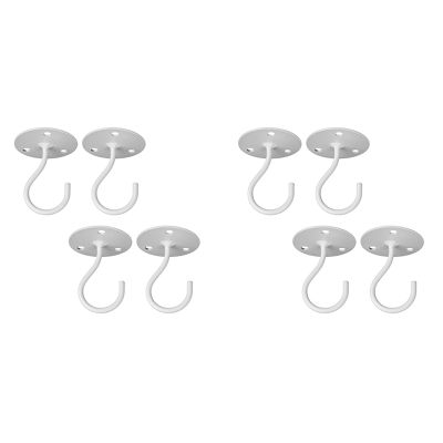 Ceiling Hooks for Hanging Plants,Metal Heavy Duty Wall Hangers for Planters, Include Professional Drywall Anchors 8-Pack