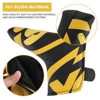 Golf Club Blade Putter Cover Headcover with PU Leather Closure,Yes Printed Patterned Golf Accessories