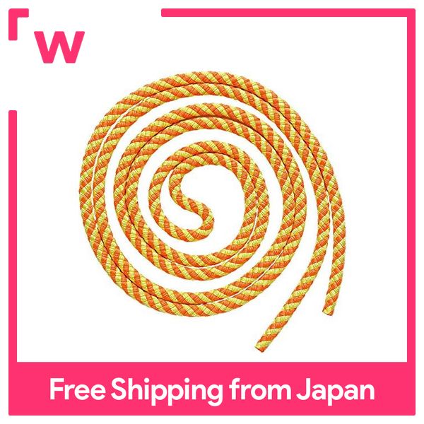 Sasaki Japan RG Rhythmic Gymnastics Spiral Rope L:2.5m MJ-243 Orange Yellow 