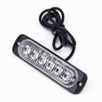 【ออโต้แคสเทิล】รถบรรทุก SUV 6 LED DRL แสงไฟกลางวันไฟหน้าไฟตัดหมอกแสงแฟลชโคมไฟสีขาว