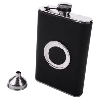 Stainless Steel 8 oz Hip Flask Built in Collapsible 2 Oz Shot Glass Flask Funnel Everything You Need to Pour Shots on the Go