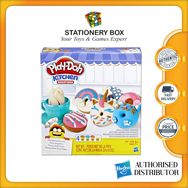 ORIGINAL Hasbro PlayDoh DIY Delightful Donuts Play Food Set, for