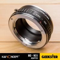 K&amp;F MD-NEX Adapter แปลงเลนส์ MD / MC Minolta เพื่อเอามาใส่กล้อง Sony Mirrorless ( NEX / E / FE ) ( Lens mount adapter Mount MD For Sony ) ( เมาท์แปลง อแดปเตอร์ ) ( MD-NEX ) ( MD NEX / MD E / MD FE ) ( Geekster )