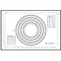 【❖New Hot❖】 guochunmiao แผ่นซิลิโคนเสื่ออบแป้งพิซซ่าแบบนอนสติ๊กอุปกรณ์แกดเจ็ตสำหรับครัวขนมเครื่องมืองานฝีมือน้ำตาล60*40ซม.