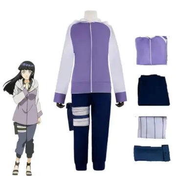 Anime Cosplay Costume for Halloween, Hoodie Outfit Set with Forehead Guard, Kunai Bag for Women Girls
