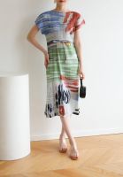 2MUAY รุ่น GJO3113 เดรสผู้หญิง เดรสพลีทคุณภาพ WAIST TIE PRINTED PLEAT DRESS 2สี FREE SIZE