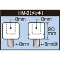 TANAX กระจกจักรยานอะแดปเตอร์ชุบสกรูแบบย้อนกลับนโปเลียน [บวก8มม. → ย้อนกลับ8มม.] HM-8