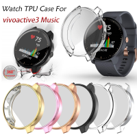 Protective Case For Garmin vivoactive 3 Music TPU Cover Bumper With Screen Protector Smart Watch Anti-shock Shell Accessories