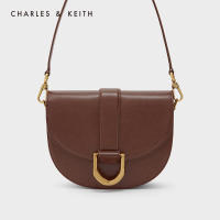 CHARLES and KEITH CK2-80781616 กระเป๋าสะพายไหล่สายโลหะแบบหัวเข็มขัดสำหรับผู้หญิง