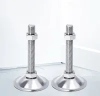 1Pcs Adjustment Foot Cup M10 M12 Heavy-Duty Metal Chassis Thread Length Articulated Leveling Foot for Furniture Pipe Rack