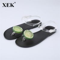 ขายดีที่สุด ioztt2023 - /▨ 2018 New Jelly Shoes Sandals Flat Woman Flats sandals Fruit Beach JDD65