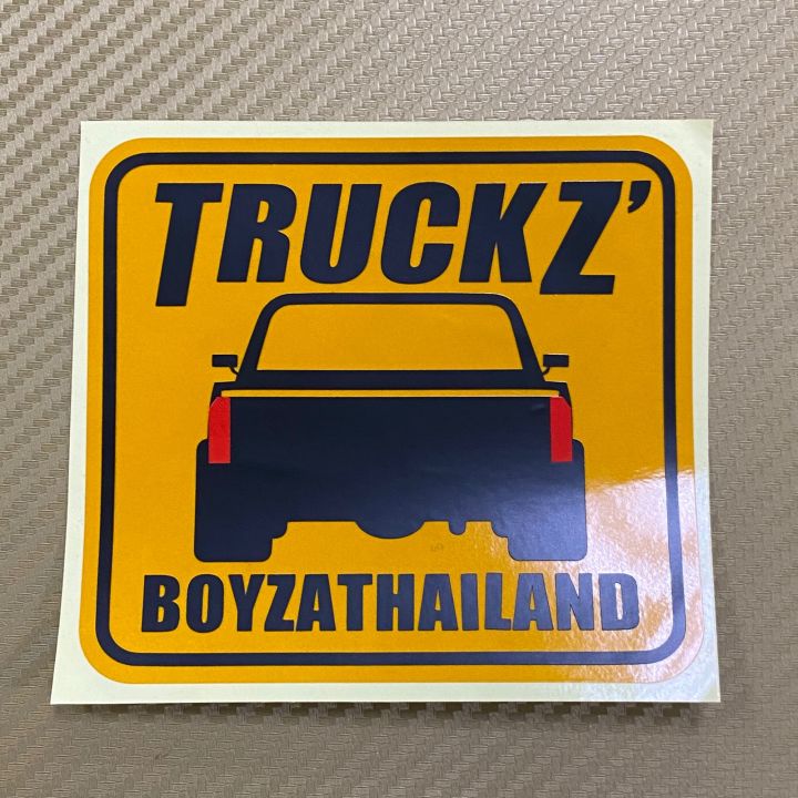 สติ๊กเกอร์-truckz-ขนาด-10-8-x-12-cm-เป็นงานตัดคอม-ใช้สติ๊กเกอร์สะท้อนแสง