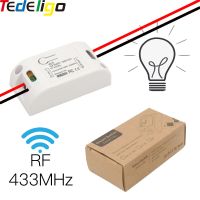 Tedeligo ตัวควบคุมไฟแชนเนล1ช่องสัญญาณตัวรับ Rf Ac 110V 220V 10a 433Mhz สำหรับครอบครัวให้แสงสว่างสมาร์ทโฮมโคมไฟเพดานไฟคริสตัล