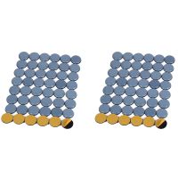 96Pcs 25mm Furniture Glides Self Adhesive Chair Leg Sliders for Furniture Easy (Round)