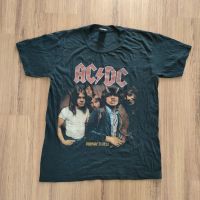 เสื้อยืดแขนสั้น สีดำ เสื้อวง ACDC ป้าย3D ผ้า50/50