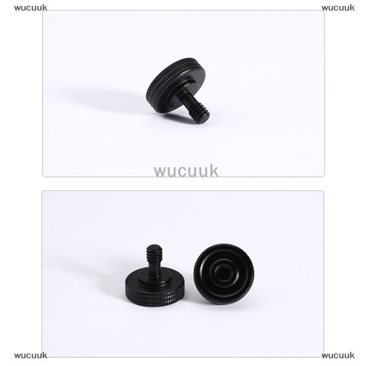 wucuuk-1-4-dual-nuts-tripod-mount-สกรู-double-layer-เกลียวสกรู-mount-adapter-black-camera-screw-mount-สำหรับแฟลชกล้อง