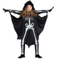 New childrens Halloween costume cape Bat cape Witch skeleton childrens costume stage costume cosplay