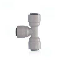 3/8 OD Tube RO Water Filter 3 Ways Quick Connector Tee Type Tight Junction PE Pipe Fitting