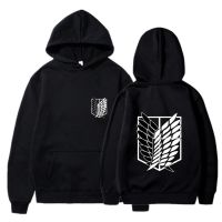 Attack On Titan Hoodies Men Japanese Anime Printed Oversized Sweatshirts Hoddies Streetwear Gothic Long Sleeve Unisex Clothes Size XS-4XL