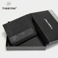 Tigernu กระเป๋าสตางค์แฟชั่น RFID มีช่องใส่บัตรหลายช่อง พร้อมกล่องของขวัญ 8010