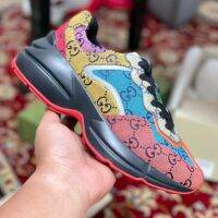 C0D ของแท้ตระกูล G พื้นหนาเสริมความสูง Retro All-Match Daddy รองเท้าหญิงจับคู่สี 2023 ใหม่ฤดูใบไม้ร่วง Ins รองเท้าคู่อินเทรนด์ชาย